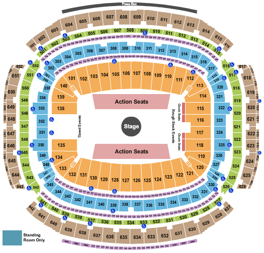 NRG Stadium Rodeo Houston Seating Chart